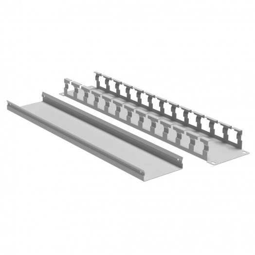 Органайзер кабельный с крышкой 2U, глубина 40 мм, для 19'' IT-корпусов ДКС серии STI/CQE, RAL7035