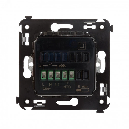 Avanti Термостат для теплых полов в стену         Черный квадрат