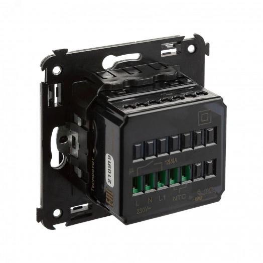 Avanti Термостат для теплых полов в стену         Черный квадрат