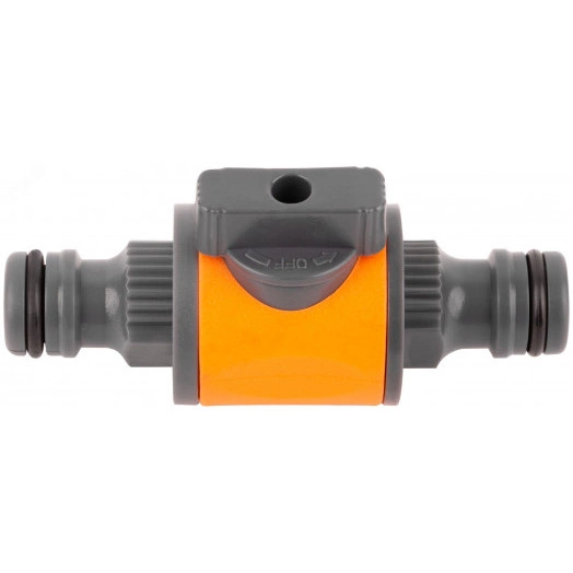 Переходник двухкомпонентный с запорным клапаном