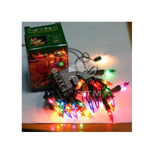 Гирлянда светодиодная 50 LED 1.5м IP44 RGB