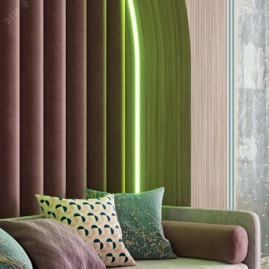 Лента светодиодная LED (комплект лента и драйвер) 5050/60-SMD 14,4 Вт/м 660 Лм/м RGB IP20 12 В DC 8 мм (блистер 3 м) Black Gauss