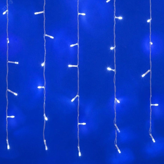 Занавес светодиодный,1,5х1,5 м 160 led белый с контроллером провод прозрачный IP20 ULD-C1515-160/DTA WHITE IP20