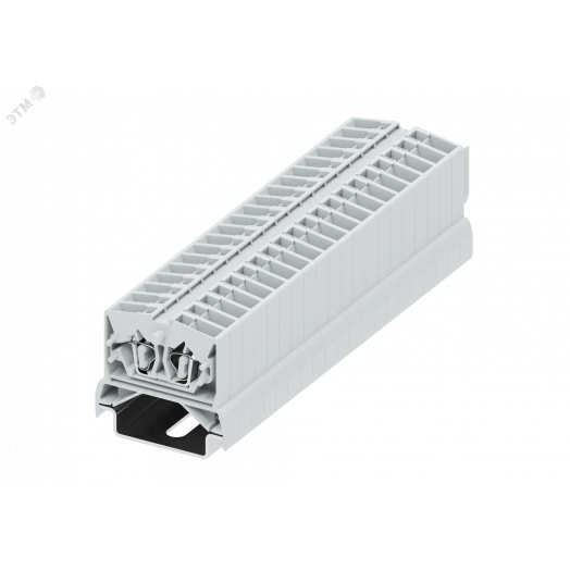 Клемма TB 1-1 на DIN-35, фронт.подключение, сечение 2,5 мм. кв., светло-серый