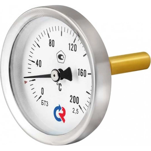 Термометр биметаллический осевой БТ-31.211 0...12 С 1/2' 150 кл.2.5