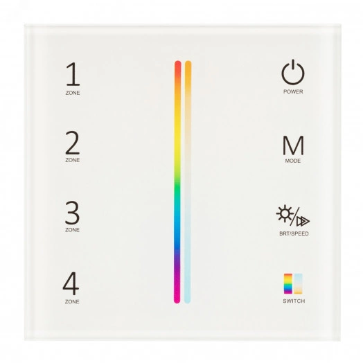 Панель Sens SMART-P55-MULTI White (3V, 4 зоны, 2.4G) (ARL, IP20 Пластик, 5 лет)