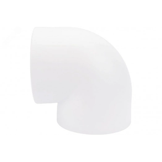 Угольник 50 мм 90 град., полипропиленовый, белый