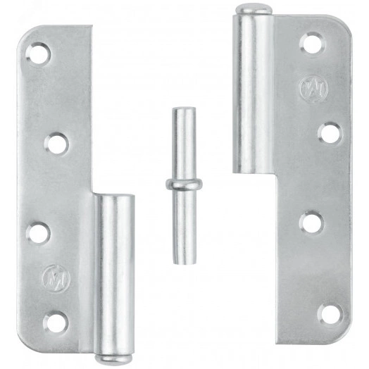 Петля накладная оцинкованная, тип ПН , 110 мм, правая