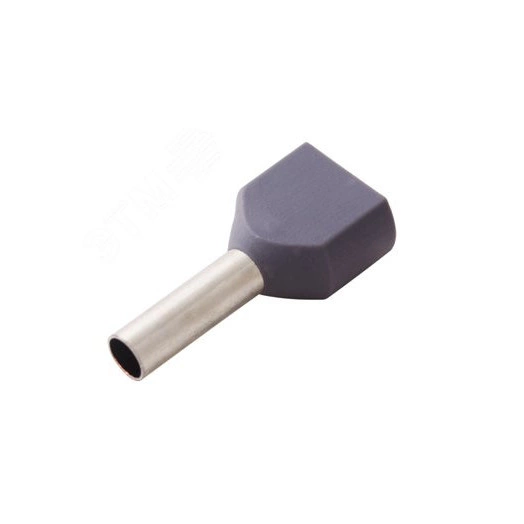Наконечник штыревой втулочный изолир F-10 мм 2х2.5 кв мм (НШВи(2) 2.5-10хНГи2 2,5-10), REXANT