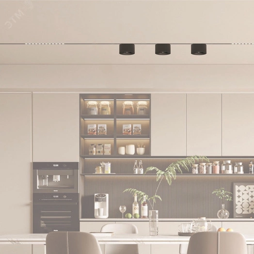 Светильник трековый светодиодный низковольтный ДПО16 3208 8W 3000K 25° черныйIP20 Jazzway