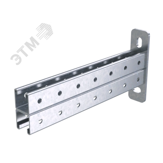 Консоль двойная 41х41мм основание 300мм горячеоцинкованная