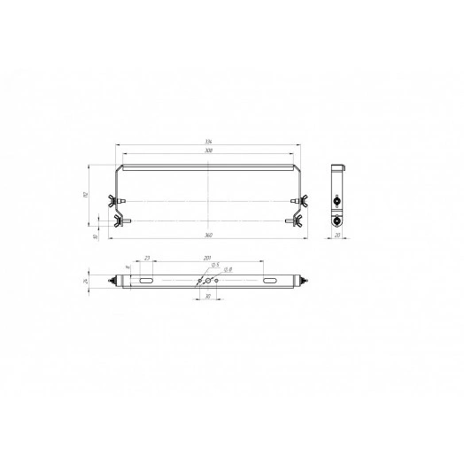 Кронштейн лира Angar 90 (комплект)