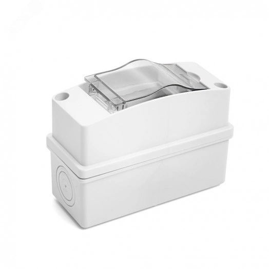 Бокс настенный 2 модуля, пластик, IP65 EBX50-1/02-65