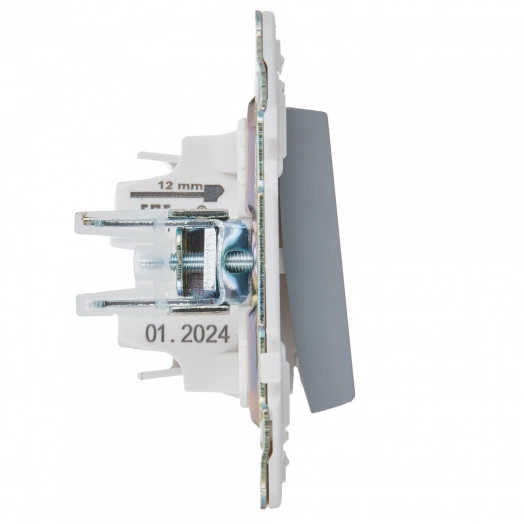 SKANDY Выключатель 1-клавишный 10А SK-V01Gr серый IEK