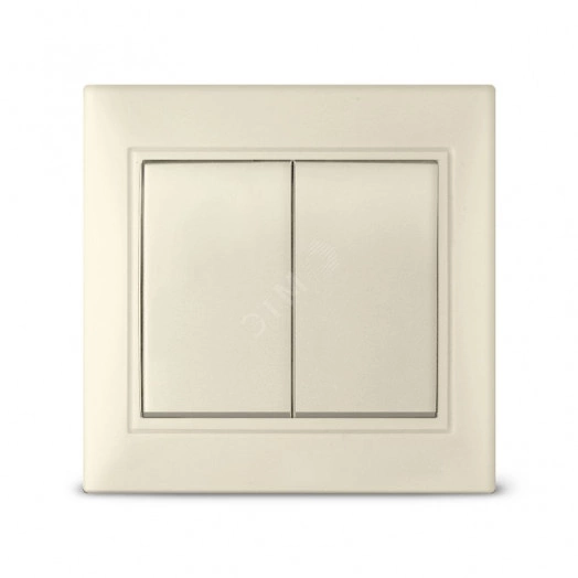 Севиль Выключатель двухклавишный слоновая кость (ivory)