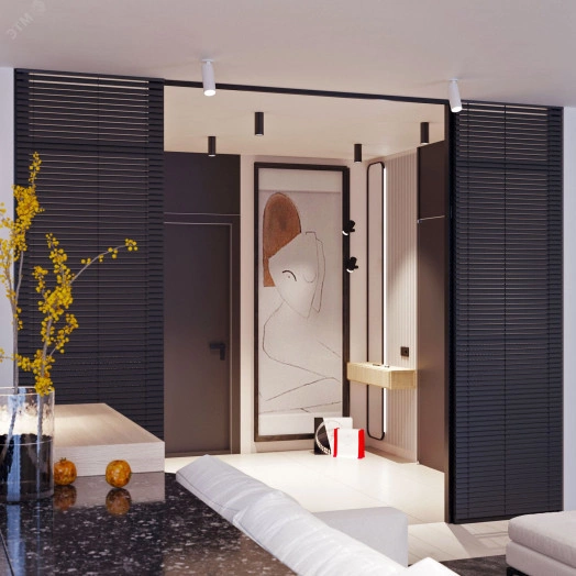 Светильник SP-POLO-HANG-LONG300-R85-15W Day4000 (WH-BK, 40 deg) (ARL, IP20 Металл, 3 года)