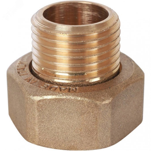Штуцер с накидной гайкой под плоскую прокладку G 1/2M-G3/4RN