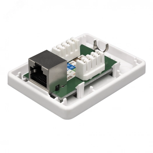 Розетка компьютерная 8P8C (RJ-45). FTP. 5е. 1 порт (DIY)