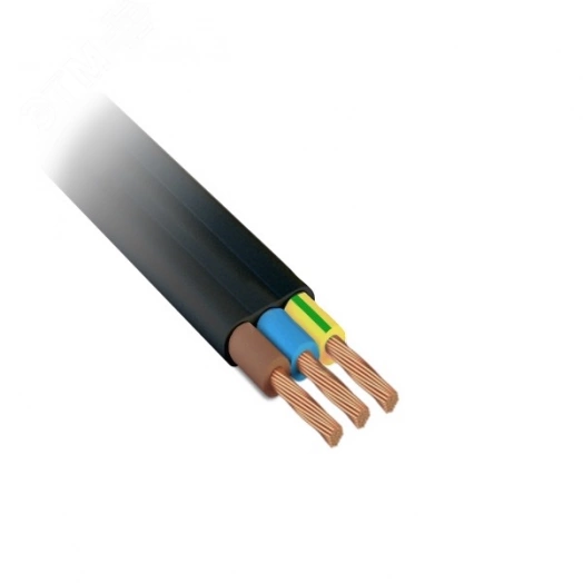 Шнур ШВВПнг(А)-LS-ХЛ 3х2,5 (100м) черный  ТРТС