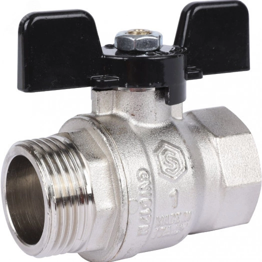 Кран шаровой стандартнопроходной 1' ВН ручка бабочка