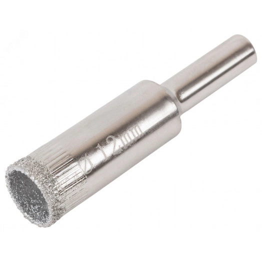 Коронка кольцевая по кафелю и стеклу алмазная 12х50 мм