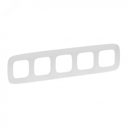 Valena ALLURE Рамка 5 постов белая универсальная