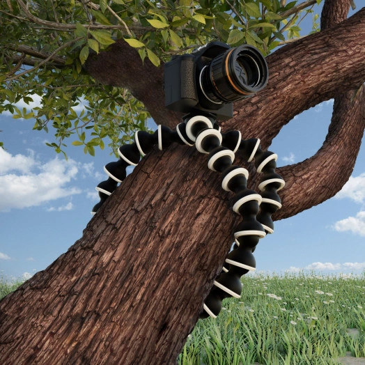 Тренога гибкая для установки кольцевого светильника серый Ring Gauss