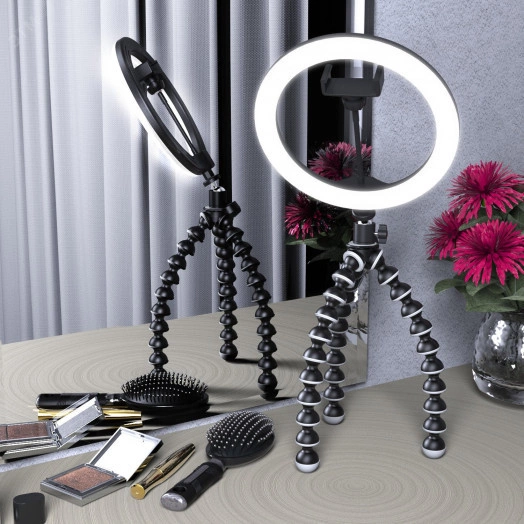 Тренога гибкая для установки кольцевого светильника серый Ring Gauss