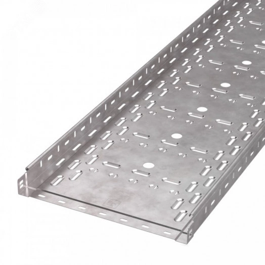 Лоток перфорированный Стандарт INOX (AISI 409) 400х50х3000 (1,0 мм) (6 м/уп)