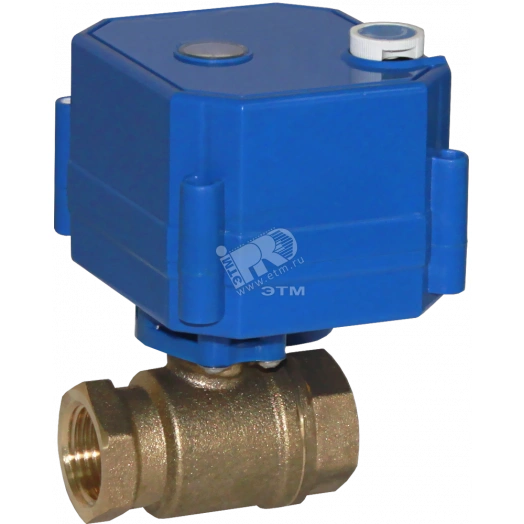 Кран шаровый 3/4' с электроприводом 12V