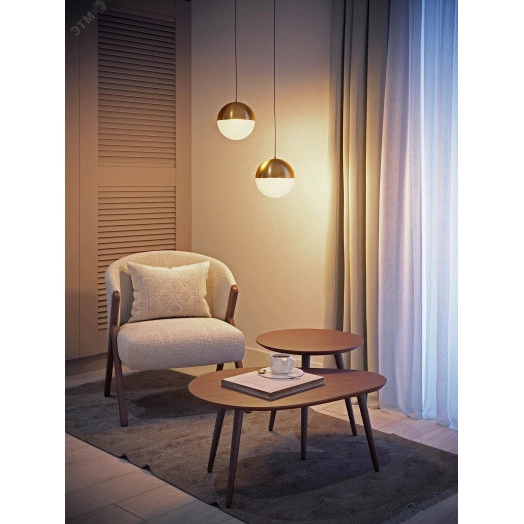 Светильник SP-EMISFERO-R200-16W Warm3000 (GD, 180 deg, 230V) (, IP20 Металл, 3 года)