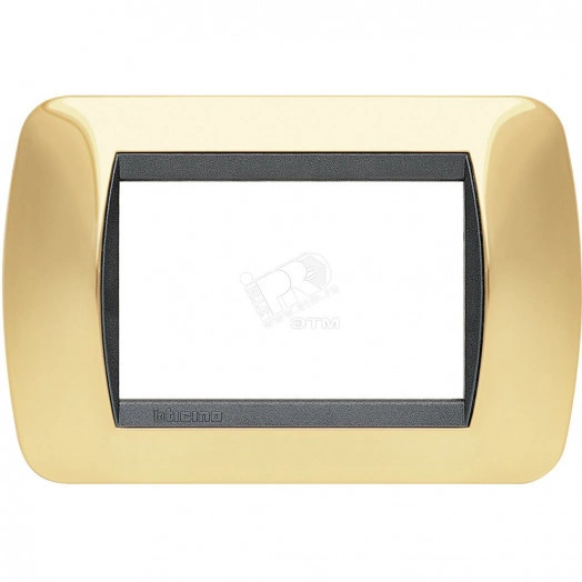 Накладка на 3 модуля Натуральное Золото