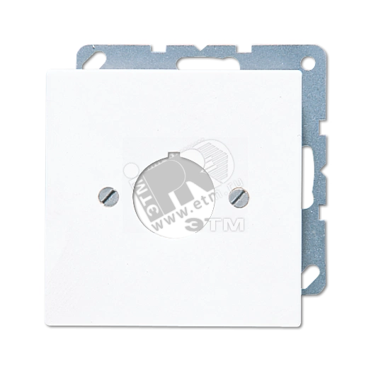 Крышка для установки специальных изделий 22.5мм с несущим каркасом белая
