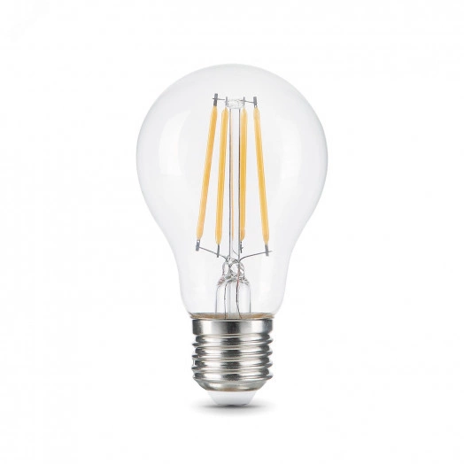 Лампа светодиодная филаментная LED 12 Вт 1250 лм 4100К AC185-265В E27 А60 (груша) нейтральный  Black Filament Gauss