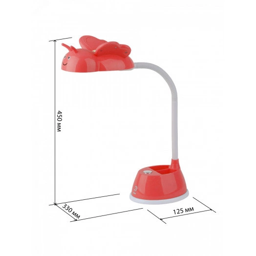 Светильник настольный светодиодный красный NLED-434-6W-R ЭРА