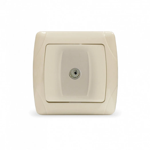 Маргарита розетка телевизионная одноместная  с/у, оконечная, 75Ом, ч/д 4-2400Мгц, сл.кость (ivory) (еврослот)