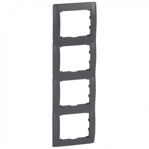 Galea Life Рамка 4 поста вертикальная темная бронза