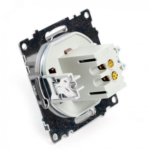 Розетка двухместная USB (механизм), 250В, 2,1А, серия Катрин, шоколад Stekker