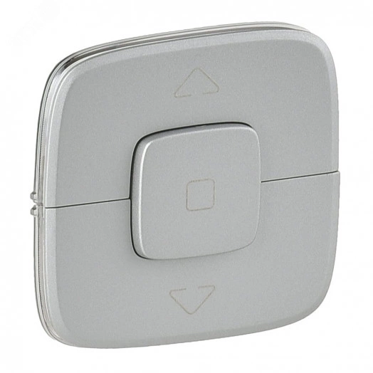 Valena ALLURE Лицевая панель для выключателя жалюзи и рольставней Алюминий