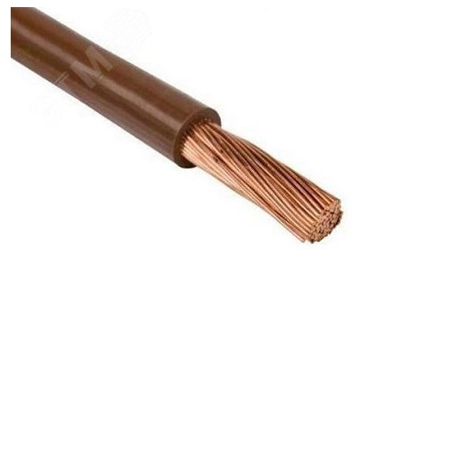 Провод силовой ПуВ 1х2.5 коричневый (100м) однопроволочный