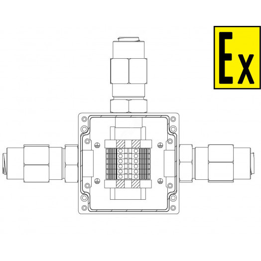 Коробка коммутационная взрывозащищенная КВМК 606