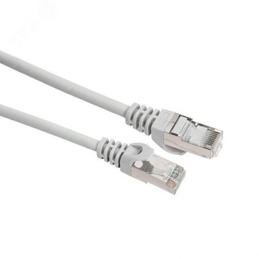 Патч-корд TERACOM PRO Cat.6 экранированный FTP оболочка LSZH серый (2.0м)