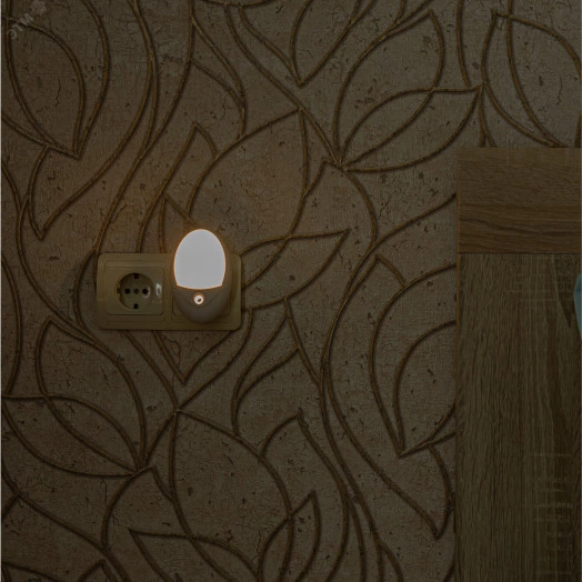 Светильник-ночник- Овал DTL-317 С фотосенсором (день-ночь) Белый ТМ