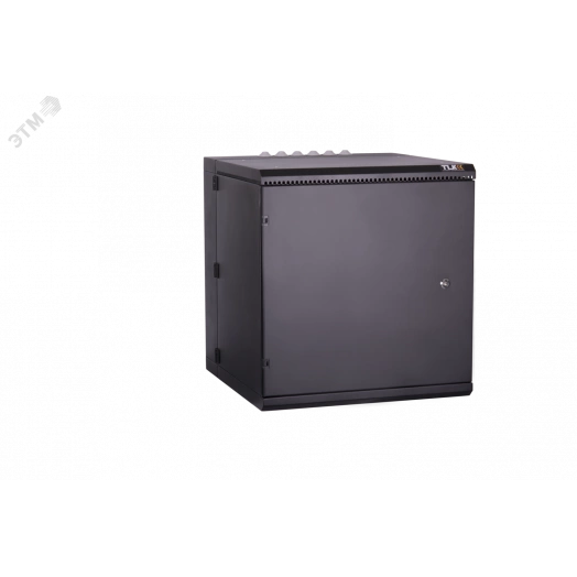 Настенный двухсекционный шкаф 19'', 18U, металлическая дверь, промышленный, степень защиты IP55, Ш600хВ904хГ600мм, черный.