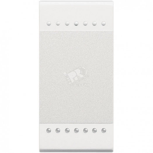 LivingLight Кнопка с винтовыми клеммами 1 модуль белый