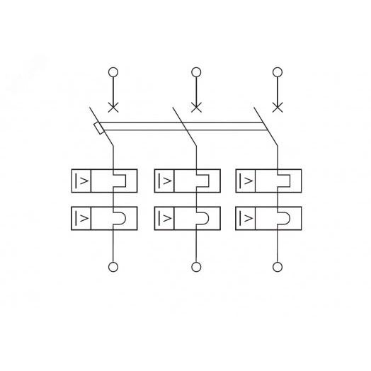 Выключатель автоматический трёхполюсный 63А B 6кА