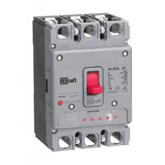 Силовой автоматический выключатель с электронным расцепителем 3P 100А 70кА ВА-353E