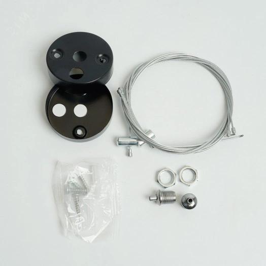 Светильник светодиодный ДПО-42вт 4000К 3360Лм линейный рассеиватель матовый в стальном корпусе черный Feron.ONE