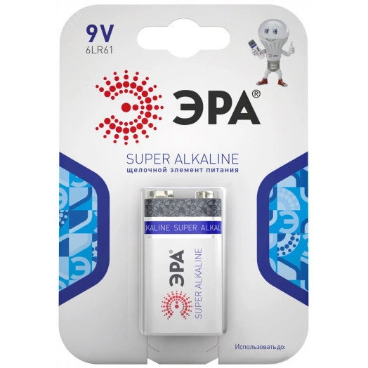 Батарейка 6LR61-1BL SUPER Alkaline (12/96/5760)