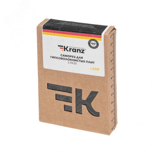 Саморез для гипсоволокнистых плит 3,9х30мм (200 шт/уп)